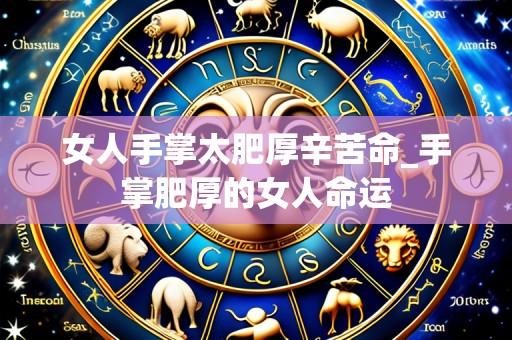 女人手掌太肥厚辛苦命_手掌肥厚的女人命运