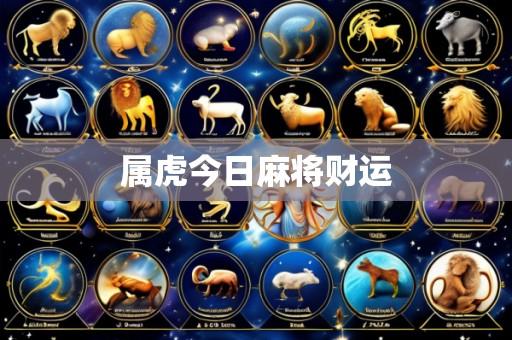 属虎今日麻将财运