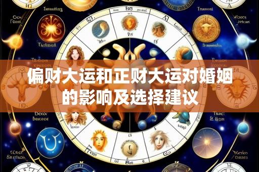 偏财大运和正财大运对婚姻的影响及选择建议