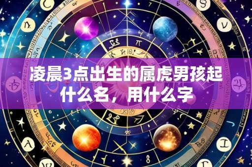 凌晨3点出生的属虎男孩起什么名,用什么字