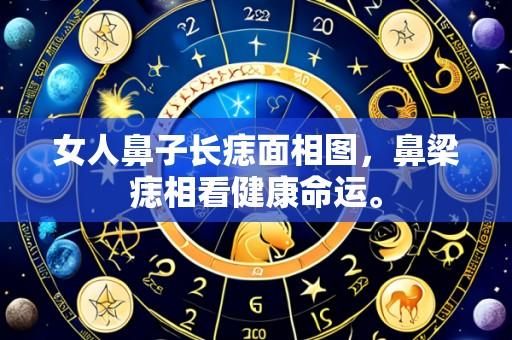 女人鼻子长痣面相图,鼻梁痣相看健康命运。