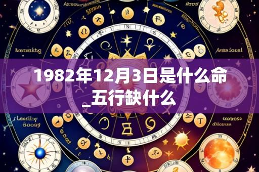 1982年12月3日是什么命_五行缺什么