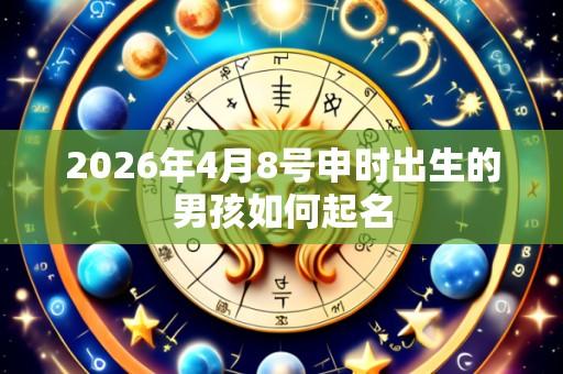 2026年4月8号申时出生的男孩如何起名
