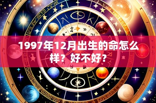 1997年12月出生的命怎么样?好不好?
