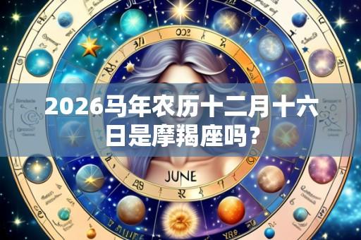 2026马年农历十二月十六日是摩羯座吗?