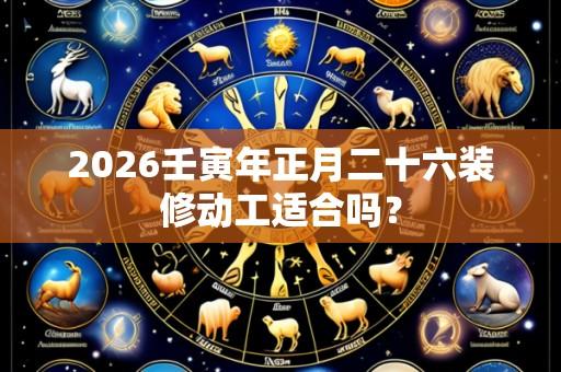 2026壬寅年正月二十六装修动工适合吗?