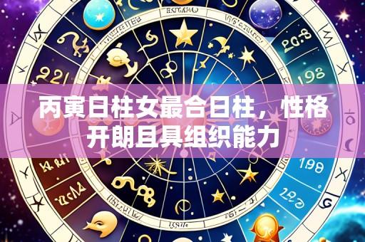 丙寅日柱女最合日柱,性格开朗且具组织能力