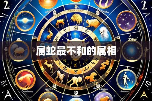 属蛇最不和的属相