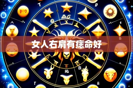 女人右肩有痣命好
