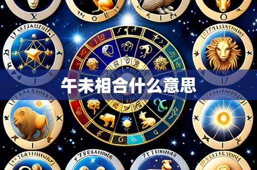 午未相合什么意思