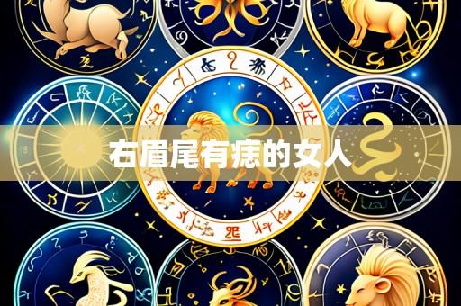 右眉尾有痣的女人
