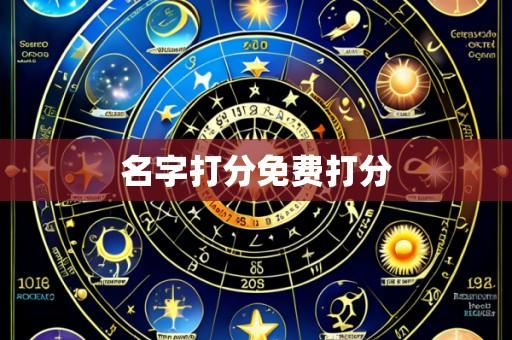 名字打分免费打分