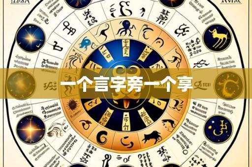 一个言字旁一个享