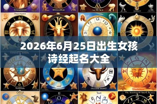 2026年6月25日出生女孩诗经起名大全