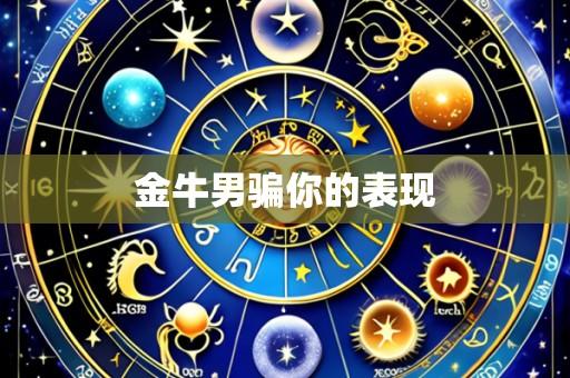 金牛男骗你的表现