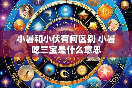 小暑和小伏有何区别 小暑吃三宝是什么意思