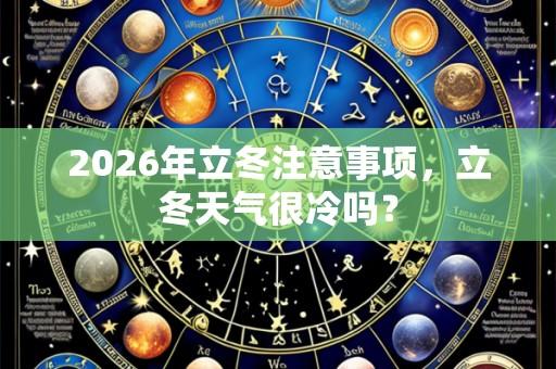 2026年立冬注意事项,立冬天气很冷吗?