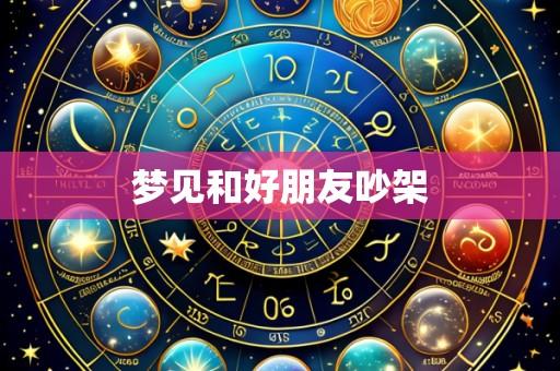 梦见和好朋友吵架
