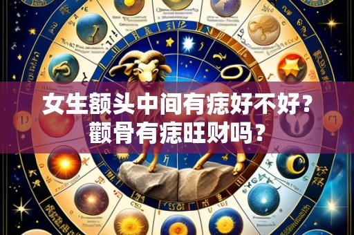 女生额头中间有痣好不好?颧骨有痣旺财吗?