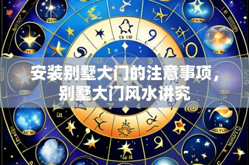 安装别墅大门的注意事项,别墅大门风水讲究