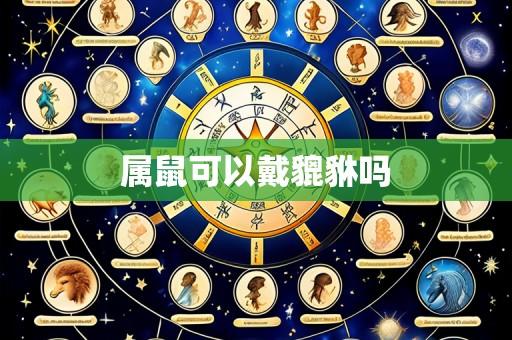 属鼠可以戴貔貅吗