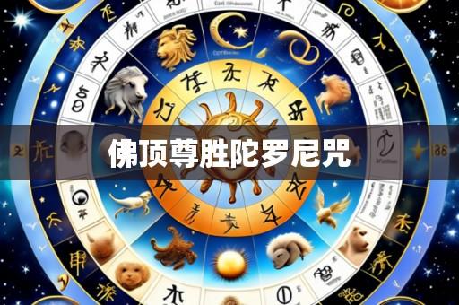 佛顶尊胜陀罗尼咒