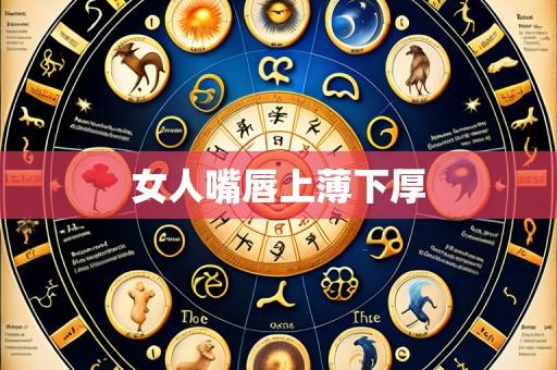 女人嘴唇上薄下厚