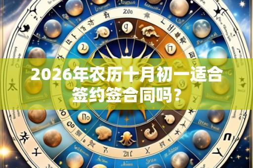 2026年农历十月初一适合签约签合同吗?