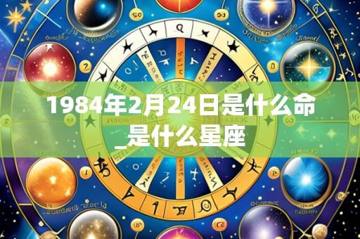 1984年2月24日是什么命_是什么星座