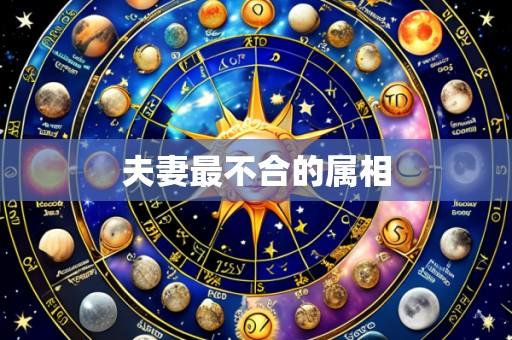 夫妻最不合的属相