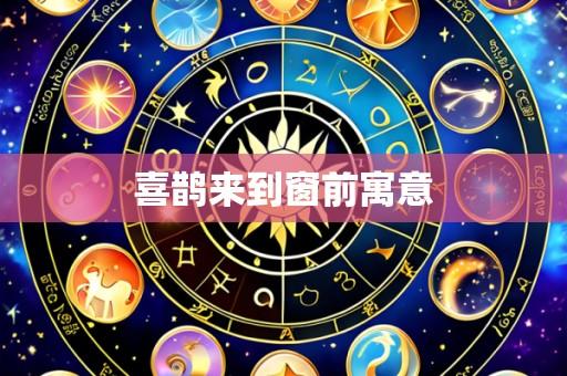 喜鹊来到窗前寓意