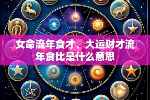 女命流年食才、大运财才流年食比是什么意思