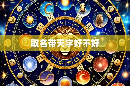 取名带天字好不好