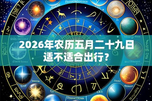 2026年农历五月二十九日适不适合出行?