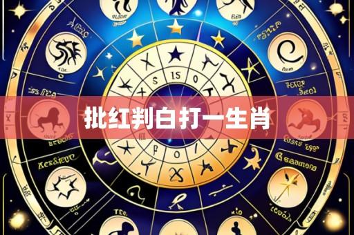 批红判白打一生肖