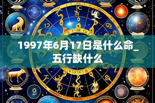 1997年6月17日是什么命_五行缺什么