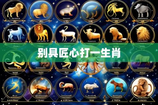 别具匠心打一生肖