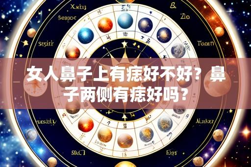 女人鼻子上有痣好不好?鼻子两侧有痣好吗?