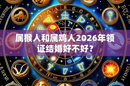 属猴人和属鸡人2026年领证结婚好不好?