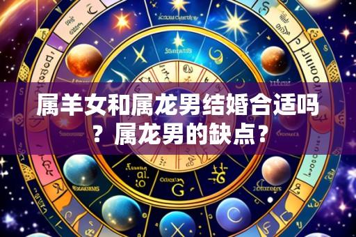 属羊女和属龙男结婚合适吗?属龙男的缺点?
