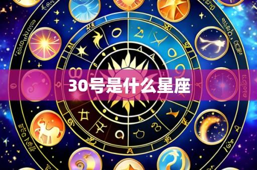 30号是什么星座