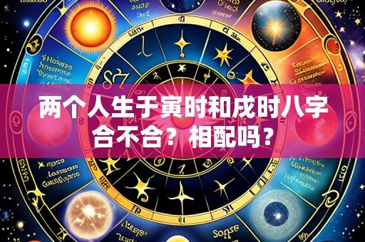 两个人生于寅时和戌时八字合不合？相配吗？