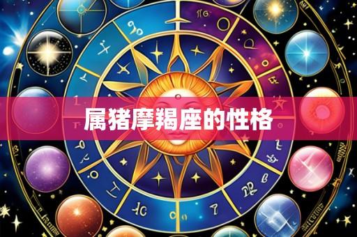 属猪摩羯座的性格