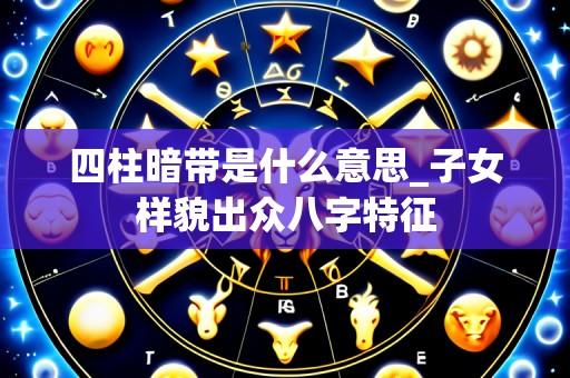 四柱暗带是什么意思_子女样貌出众八字特征