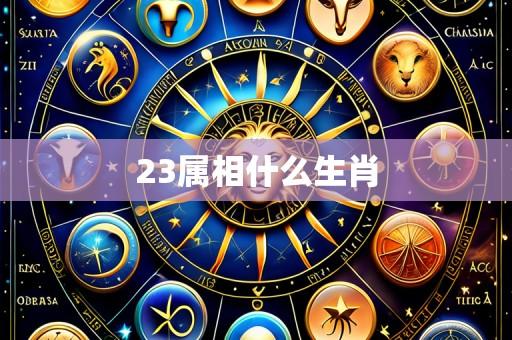 23属相什么生肖