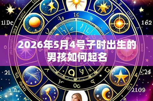 2026年5月4号子时出生的男孩如何起名