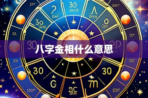 八字金相什么意思