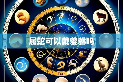 属蛇可以戴貔貅吗
