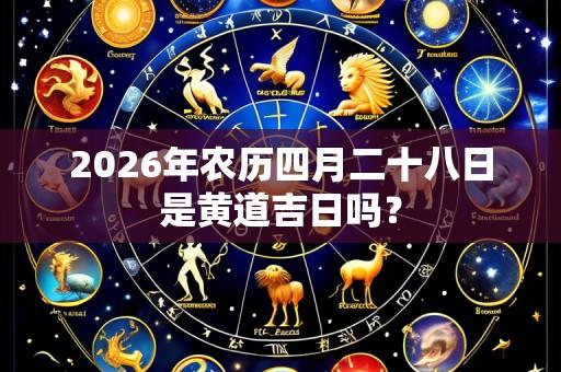 2026年农历四月二十八日是黄道吉日吗?