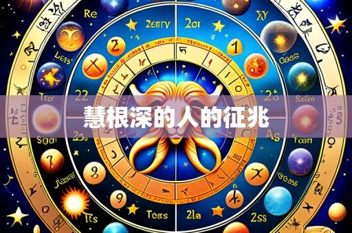 慧根深的人的征兆